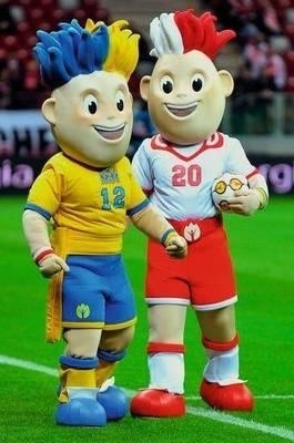 Maskotki Euro 2012 Slavko i Slavek