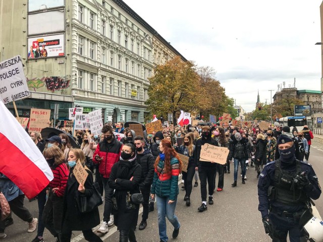 Strajk kobiet w Szczecinie 28.10.2020