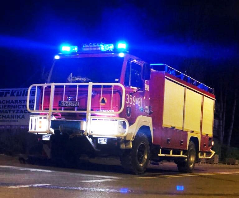 Nowy Sącz. Dwa bmw, dodge, audi i peugeot uszkodzone w nocnym pożarze warsztatu samochodowego