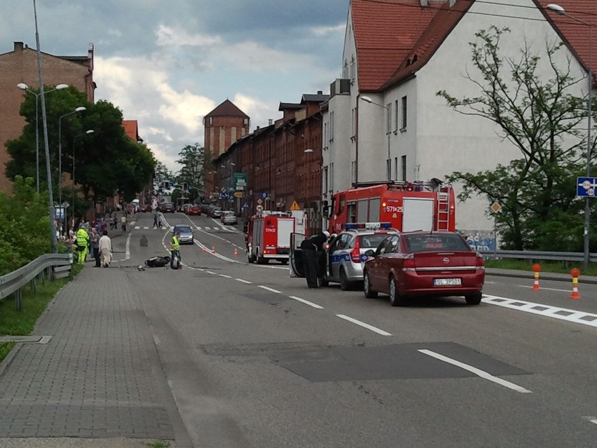 Wypadek motocyklisty Ruda Ślaska