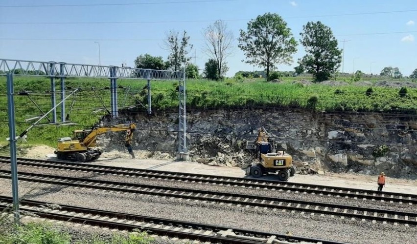 Budowa łącznicy kolejowej w Czarncy.
