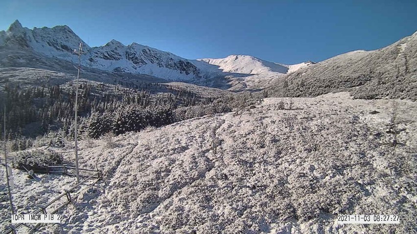 W Tatrach zrobiło się biało. Powyżej 1400 metrów leży śnieg. Jest ślisko i niebezpiecznie
