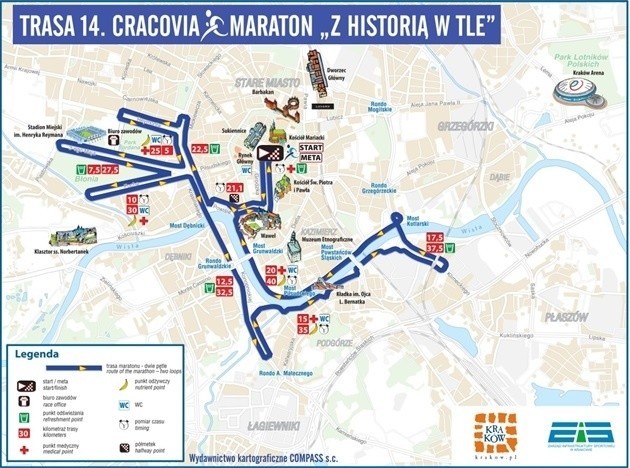 Trasa Cracovia Maraton