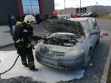 Stary Sącz. Pożar samochodu osobowego na ul. Wyszyńskiego