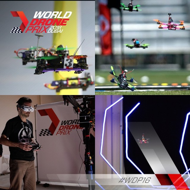Mistrzostwa świata w lataniu dronami. World Drone Prix 2016 Dubai