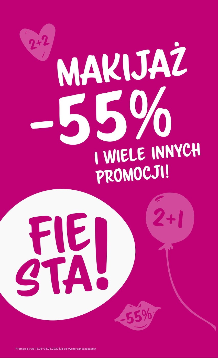 Promocja Rossmann na maj 2020. Akcja „Fiesta” ruszyła. -55% na kosmetyki do makijażu i nie tylko. Zobacz nową gazetkę Rossmana