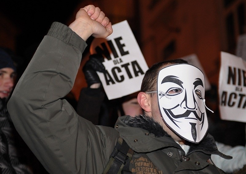 Protest przeciwko ACTA w Przemyślu...
