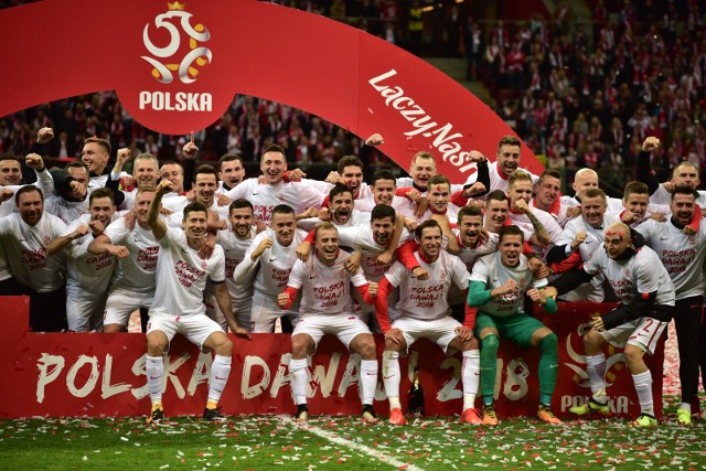 Reprezentacja Polski świętuje awans do Mistrzostw Świata w Rosji
