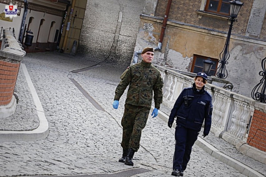 Ulice Lublina niemal puste, kolejki pod sklepami nawet w środku nocy