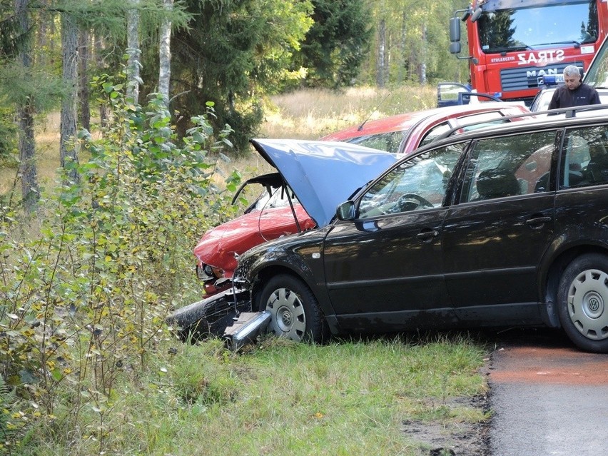 Wypadek koło Łodzierzy - droga wojewódzka nr 206