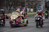 Mikołaje na motocyklach. Przebrani motocykliści przejechali przez Wrocław (ZDJĘCIA)