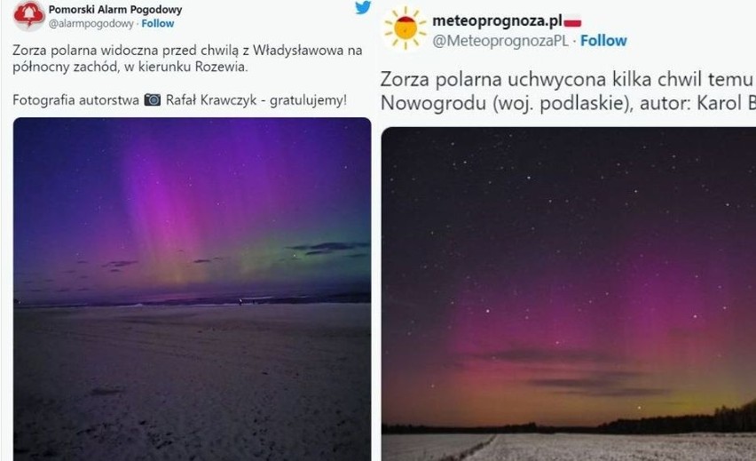 ZDJĘCIA ZORZY POLARNEJ W POLSCE - KLIKNIJ DALEJ