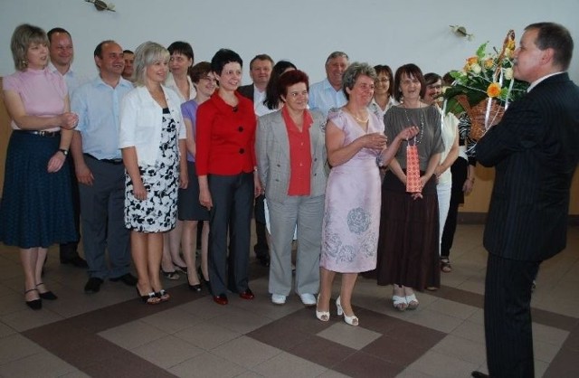 Janinę Trochim żegnał wójt oraz najbliżsi współpracownicy