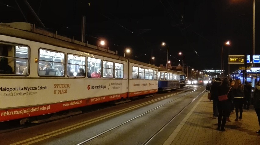 Utrudnienia w kursowaniu tramwajów w centrum Krakowa
