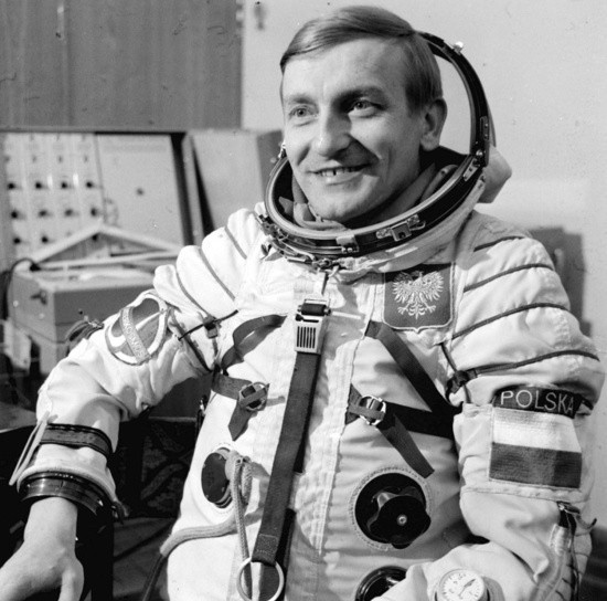Rok 1978. Kosmonauta Mirosław Hermaszewski.