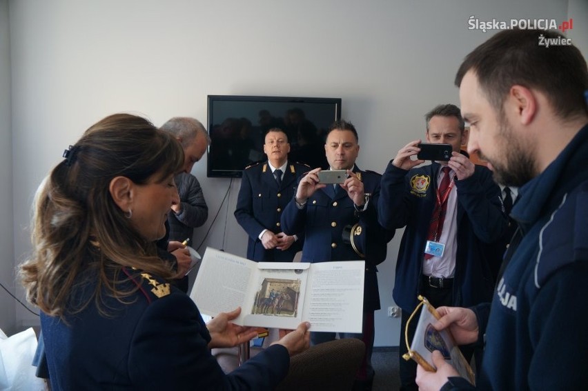 Włoscy policjanci z prowincji Ascoli Piecento złożyli wizytę...