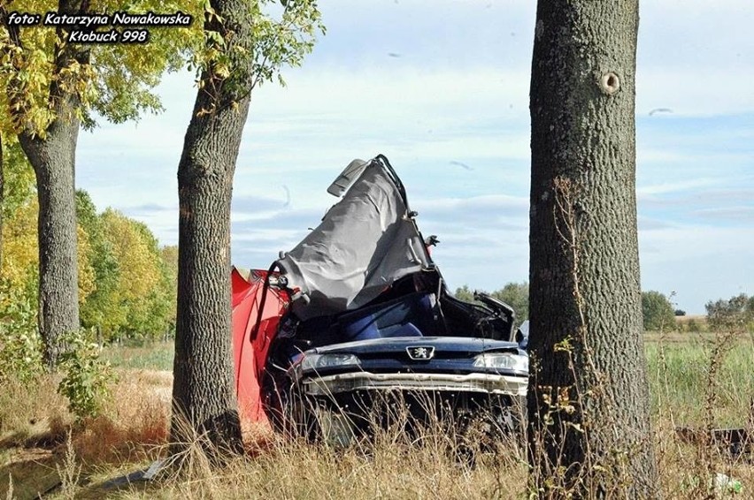 Śmiertelny wypadek w Praszczykach. Kobieta wjechała w drzewo