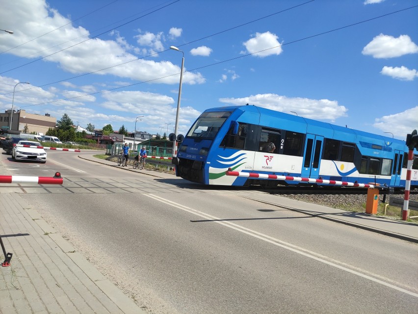 Przejazd kolejowo-drogowy na ul. Pułaskiego w Białymstoku....