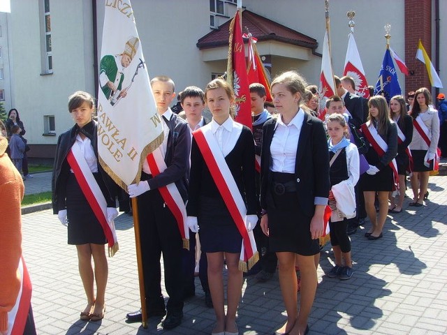 Uczniowie z Odrzywołu wzięli udział w Wadowicach w uroczystościach jubileuszowych poświęconych błogosławionemu Janowi Pawłowi II.
