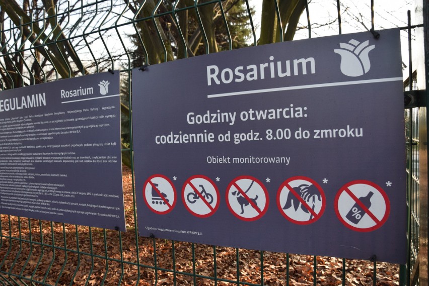 Rosarium Parku Śląskiego w jesiennej odsłonie