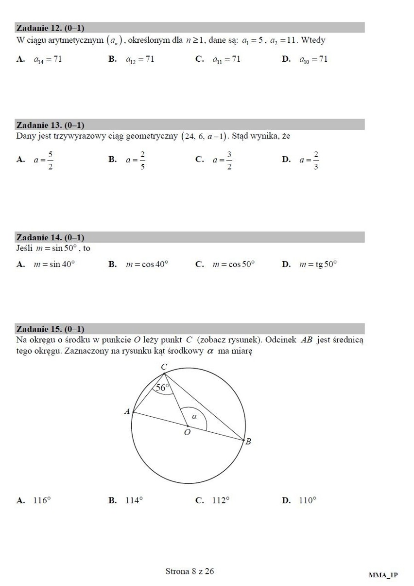 Matura 2017 - matematyka podstawowa [ARKUSZ CKE, ZADANIA, ROZWIĄZANIA]