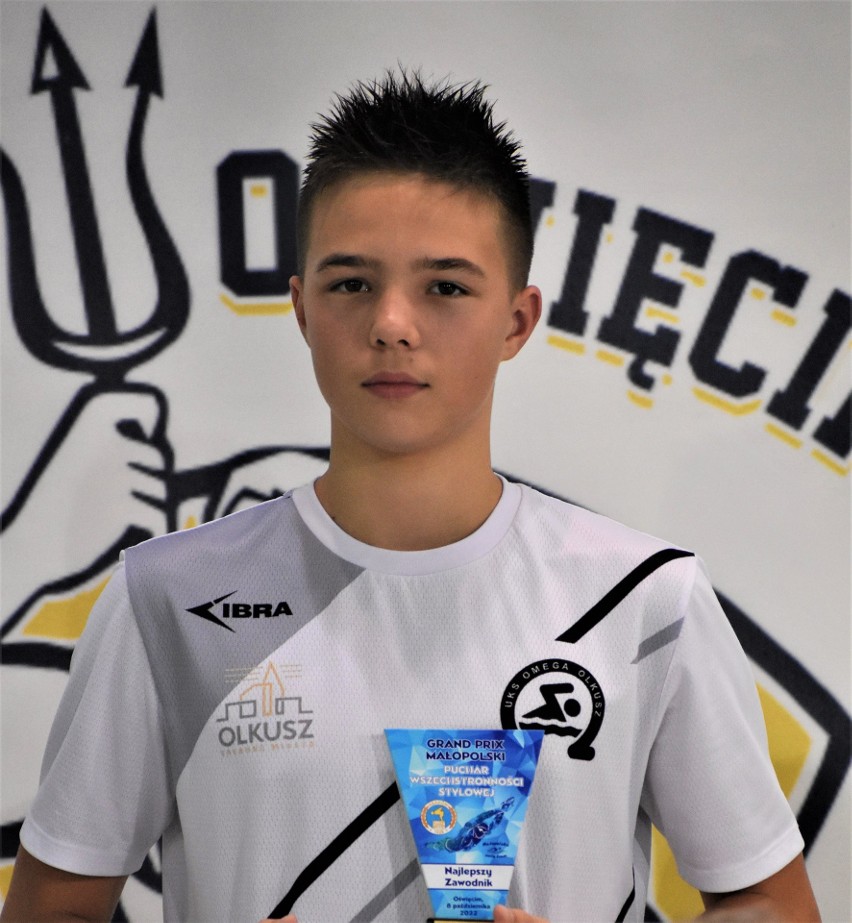 Maciej Halkiewicz  na najwyższym stopniu podium 14-latków w...