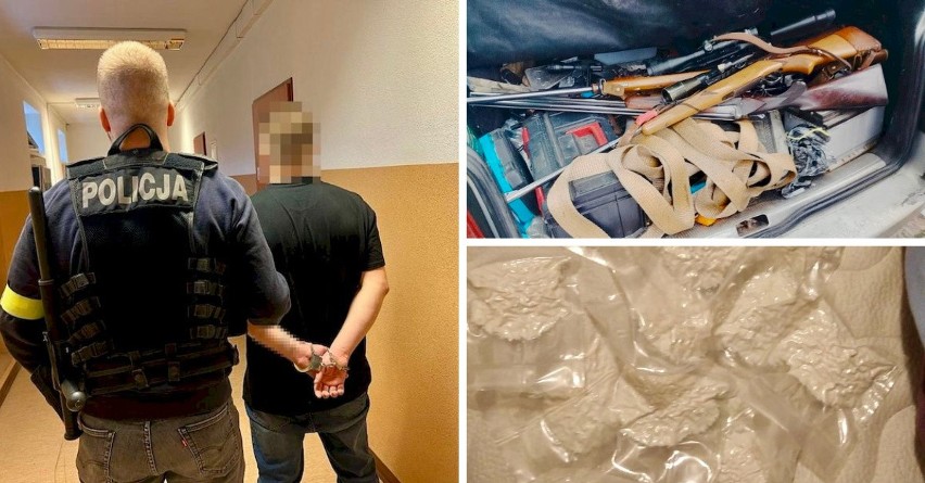 Słupsk. Tymczasowy areszt dla podejrzanych o kradzież broni myśliwskiej i posiadanie znacznych ilości narkotyków