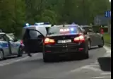 Tak pijany kierowca BMW z Wrocławia uciekał przed policją [FILM]