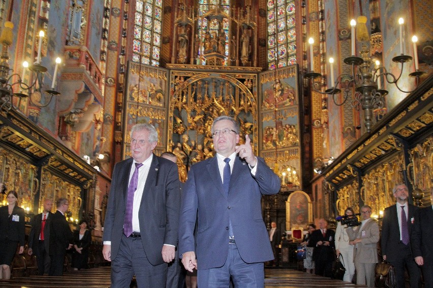 Prezydenci państw Grupy Wyszehradzkiej odwiedzili Kraków [ZDJĘCIA]