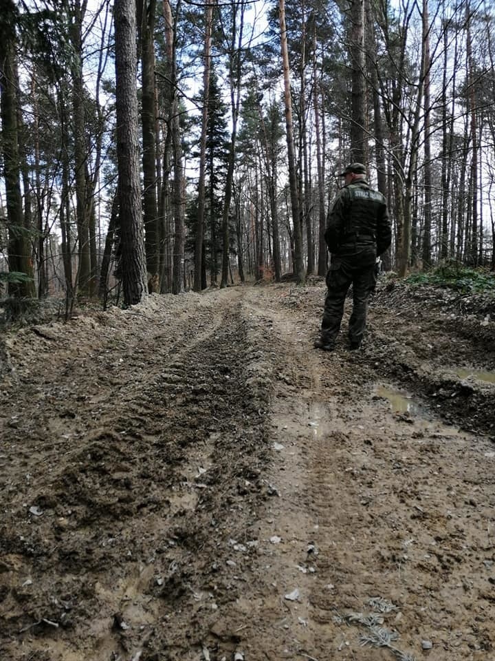 Motocyklista, który został zatrzymany na terenie...