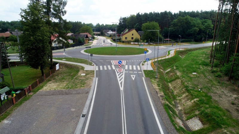 Nowe rondo na skrzyżowaniu DK nr 77 z drogami wojewódzkimi nr 861 i 863 w Kopkach koło Niska [ZDJĘCIA]