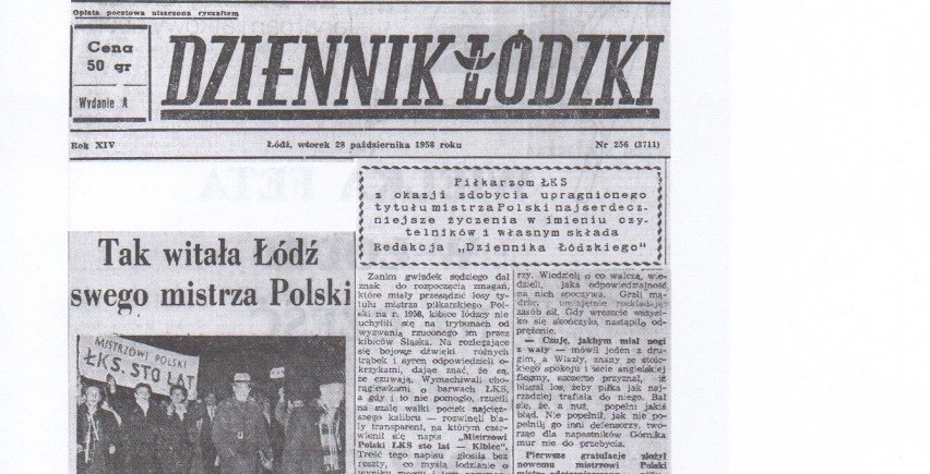 Tak wyglądała pierwsza strona Dziennika Łódzkiego z 28...