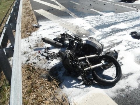 Wypadek motocyklowy w Lubecku