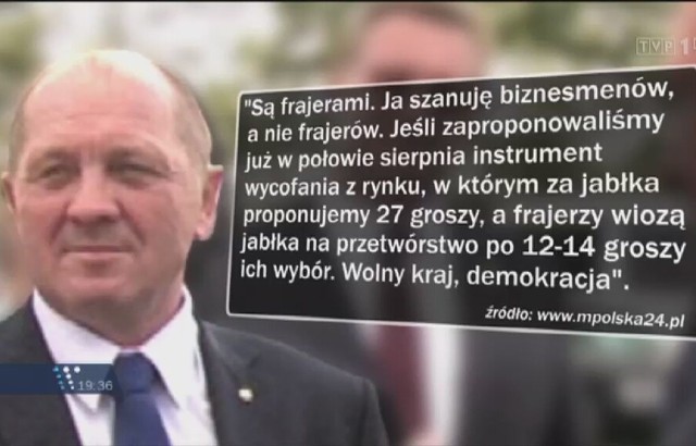 Marek Sawicki powiedział do rolników: Jesteście frajerami. Chodziło o niskie ceny skupu jabłek