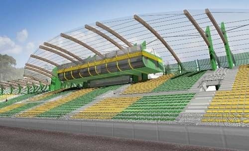 Tak po przebudowie będzie wyglądał pierwszy łuk stadionu żużlowego