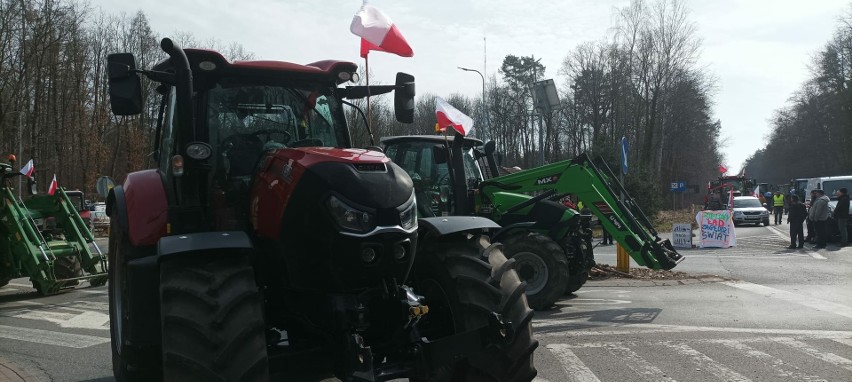 Tak wygląda protest rolników w Tryszczynie.