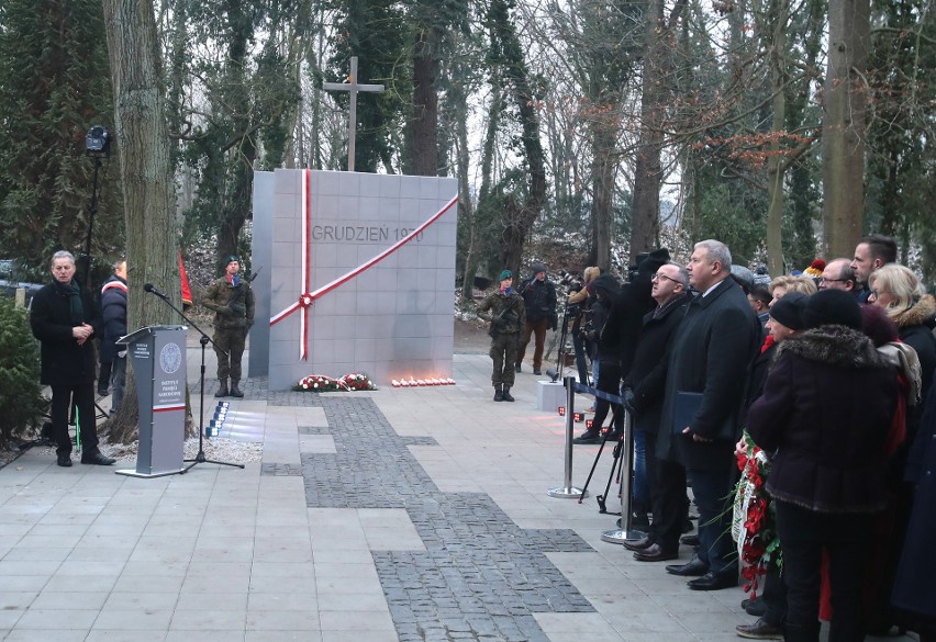 Odsłonięcie nowego pomnika ku czci ofiar Rewolty Grudniowej w Szczecinie