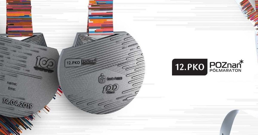 Medal 12. PKO Poznań Półmaratonu prezentuje się bardzo...