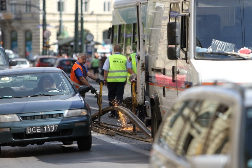 Kraków. Uruchomili licznik wybrzuszeń szyn tramwajowych w mieście