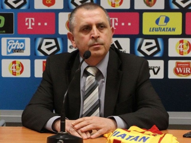 Marek Paprocki, prezes Korony Kielce.  