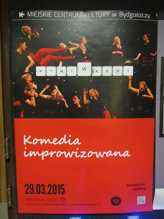WymyWammy – jedyny teatr improwizowany w Bydgoszczy. Tym razem zaprezentował się w  komediowym spektaklu improwizowanym.