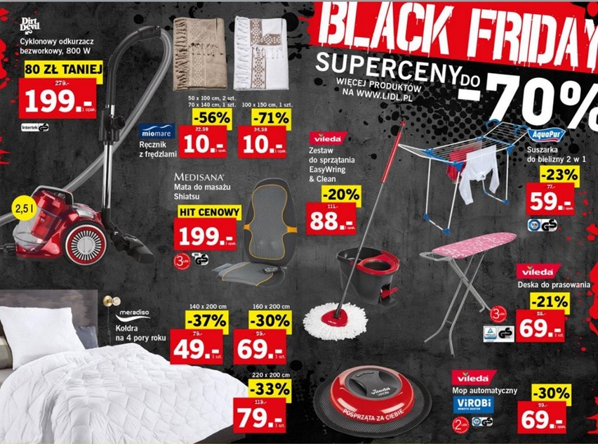 Black Friday 2017 w Lidlu. Czarny Piątek w Lidlu: te prodkty...