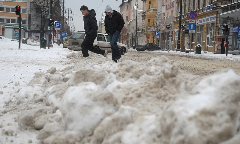 Zimowa niedziela na bydgoskich ulicach