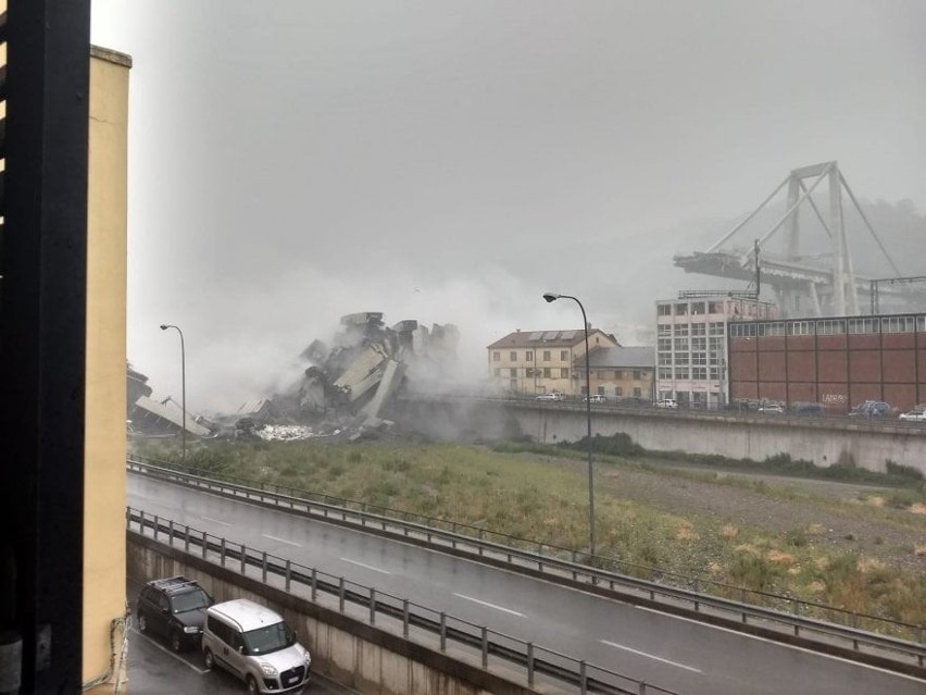 Zawalił się wiadukt w Genui. We wtorek, 14 sierpnia, około...