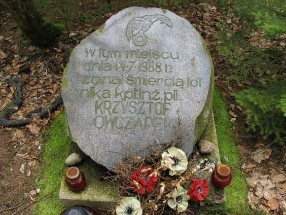 Miejsce śmierci Krzysztofa Owczarka.