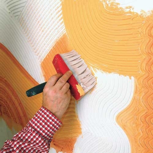 Podczas wykonywania dekoracyjnych powierzchni ścian możemy popuścić wodze fantazji.