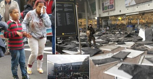 Do wybuchów w Brukseli: na lotnisku Zaventem oraz na stacji...