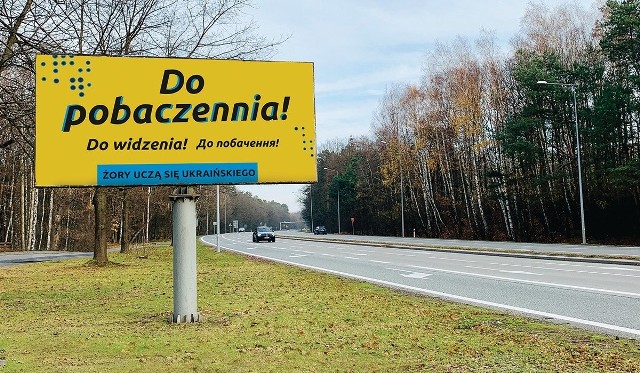 Mieszkańcy Żor będą uczyć się języka ukraińskiego z billboardów