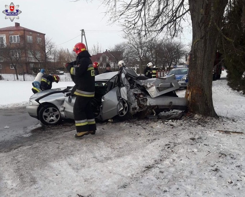 Wypadek we wsi Podborcze. Przyczyną zużyte opony w audi? (ZDJĘCIA)                      