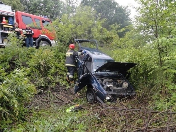 W Marcinkowicach wypadek zdarzył się w sobotę po południu